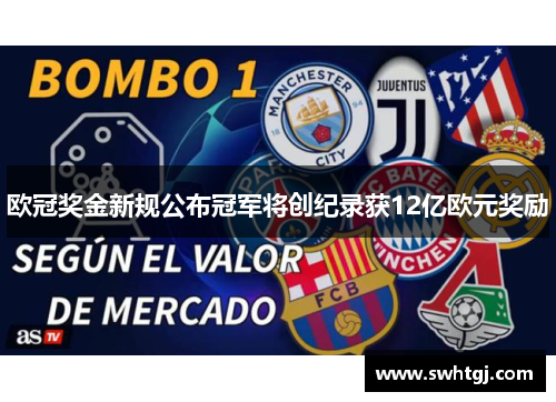 欧冠奖金新规公布冠军将创纪录获12亿欧元奖励